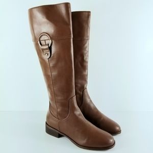 Sz 6 Kensie Tan Equestrian Style Boots NWOT